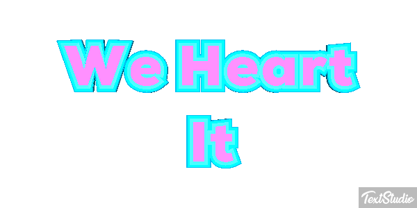 We Heart It Texteffekt