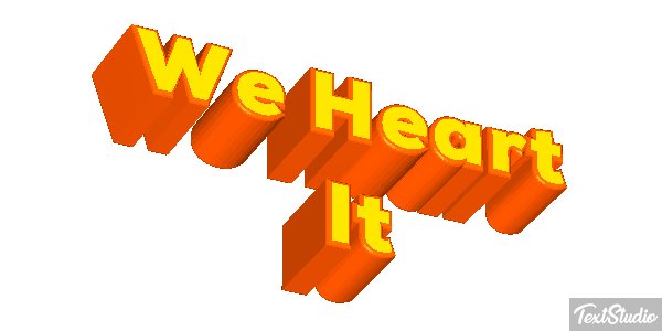 We Heart It Texteffekt