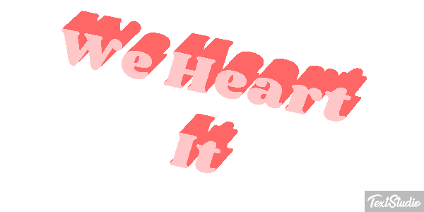We Heart It Texteffekt