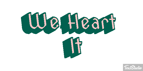 We Heart It Texteffekt