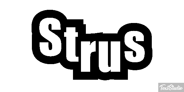Struś Text effect