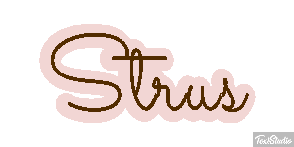 Struś Text effect