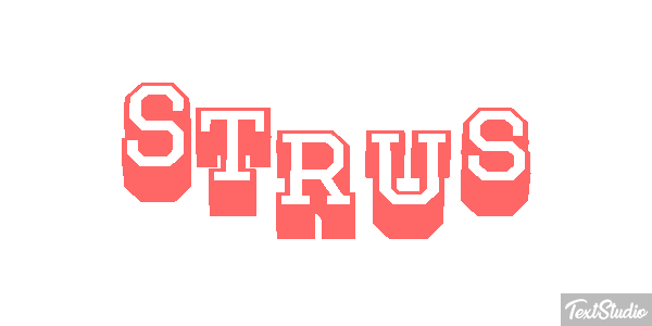 Struś Text effect