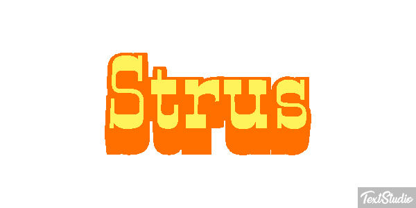 Struś Text effect