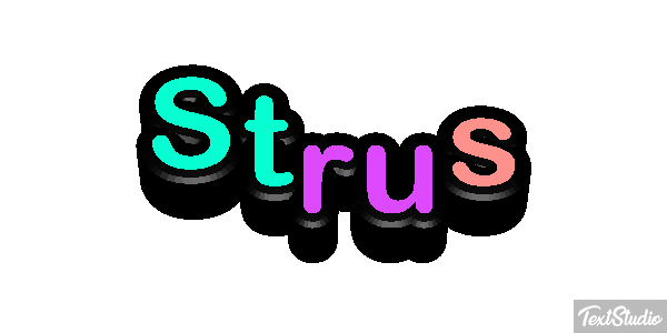 Struś Text effect