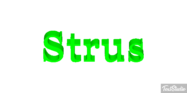 Struś Text effect