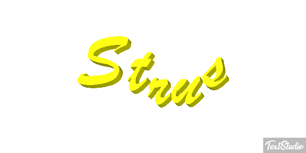 Struś Text effect