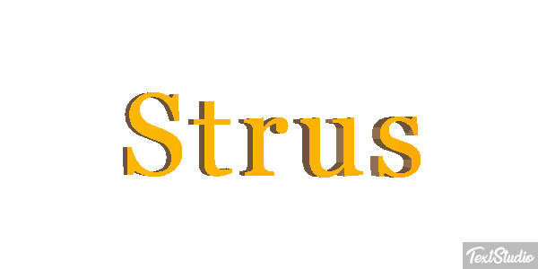 Struś Text effect
