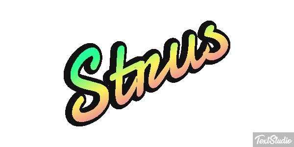 Struś Text effect