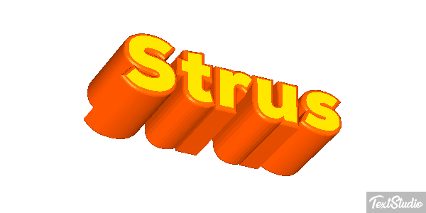 Struś Text effect