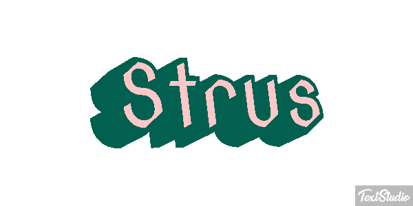 Struś Text effect