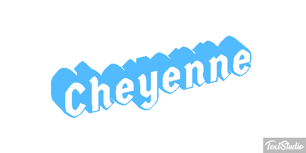Cheyenne Effetto testo