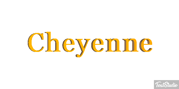 Cheyenne Effetto testo