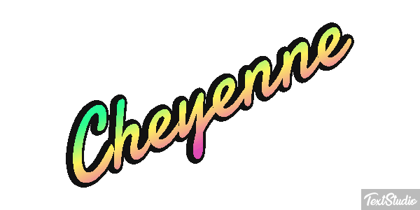 Cheyenne Effetto testo