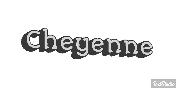 Cheyenne Effetto testo
