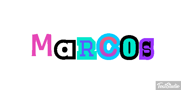 Marcos Efecto de texto