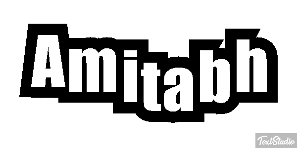 Amitabh Text effect