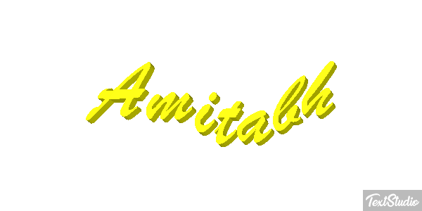 Amitabh Text effect