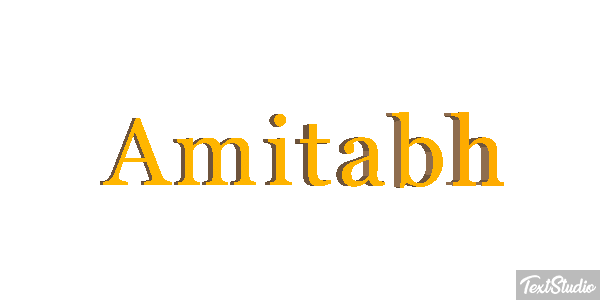 Amitabh Text effect