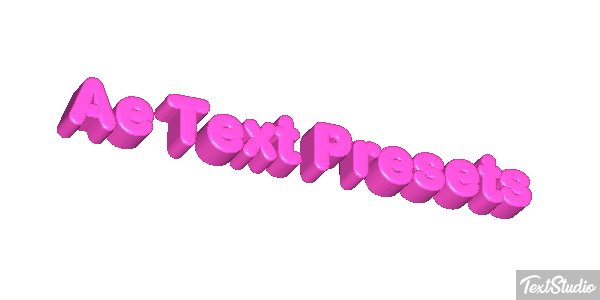 Ae Text Presets Text effect