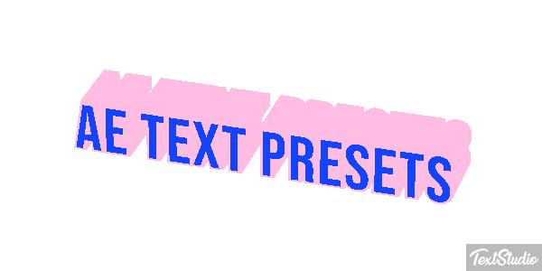 Ae Text Presets Text effect