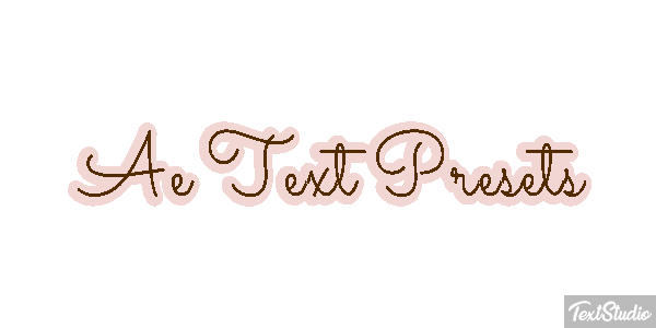Ae Text Presets Text effect