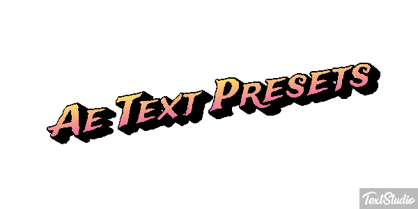 Ae Text Presets Text effect