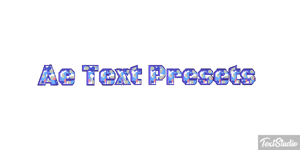 Ae Text Presets Text effect