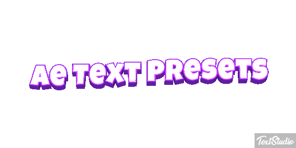 Ae Text Presets Text effect