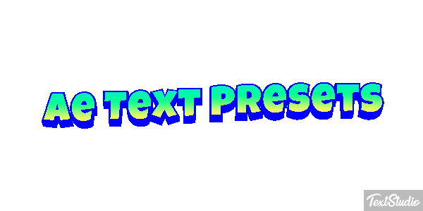 Ae Text Presets Text effect