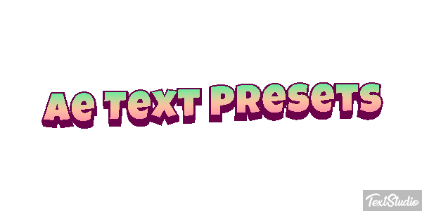 Ae Text Presets Text effect