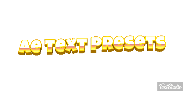 Ae Text Presets Text effect