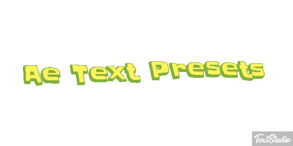Ae Text Presets Text effect