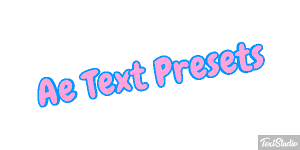 Ae Text Presets Text effect