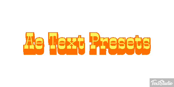 Ae Text Presets Text effect