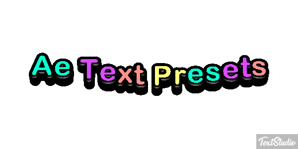 Ae Text Presets Text effect