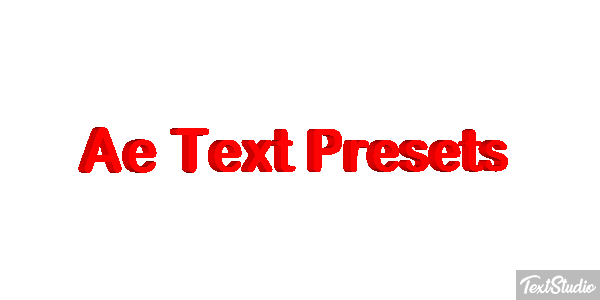 Ae Text Presets Text effect
