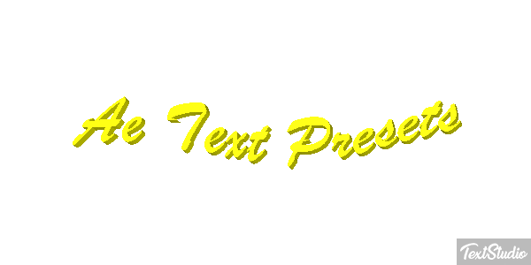 Ae Text Presets Text effect