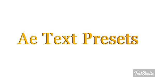 Ae Text Presets Text effect
