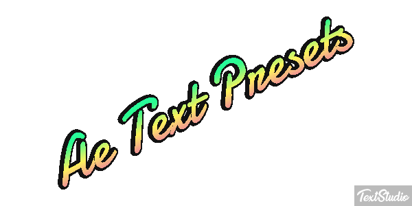 Ae Text Presets Text effect