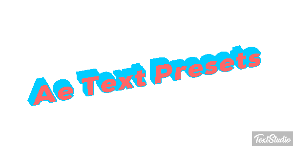 Ae Text Presets Text effect