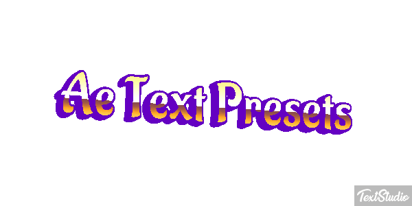 Ae Text Presets Text effect