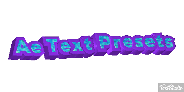 Ae Text Presets Text effect