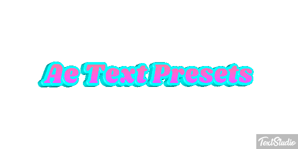 Ae Text Presets Text effect