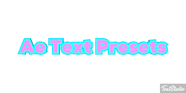 Ae Text Presets Text effect