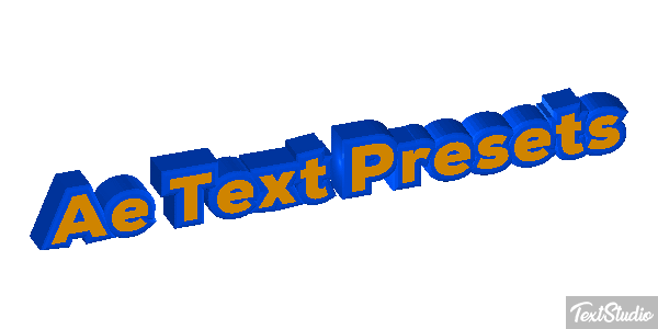 Ae Text Presets Text effect