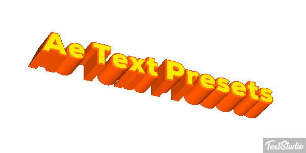 Ae Text Presets Text effect