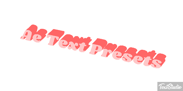 Ae Text Presets Text effect