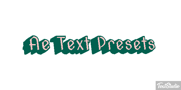 Ae Text Presets Text effect