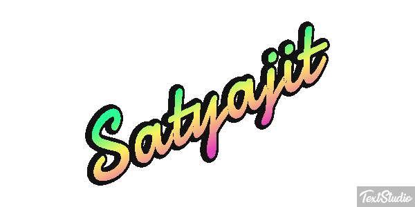 Satyajit Text effect